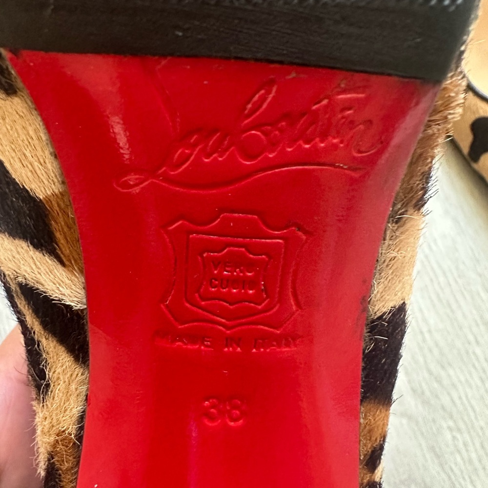 Christian Louboutin Animal Print Heels - Picture 6 of 6
